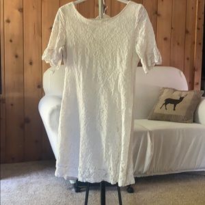 Ivory lace dress